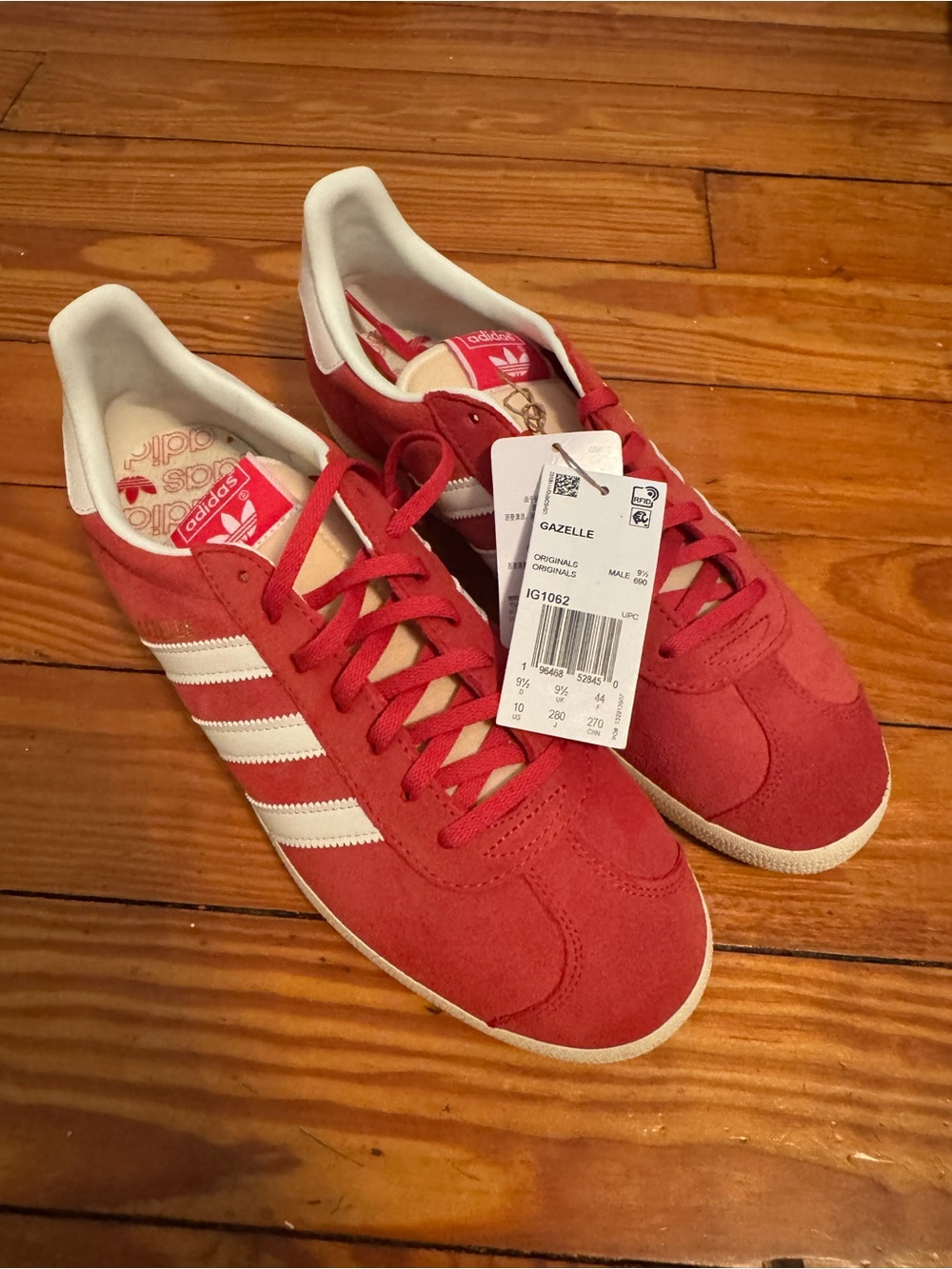 Adidas Gazelle - RED NWT Men’s 10-